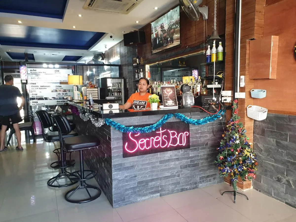 Seating at the bar on the ground floor at Secrets Pattaya