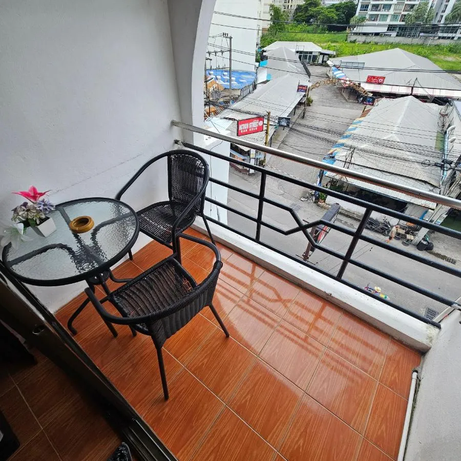 Table and chairs on a private balcony at Secrets Pattaya